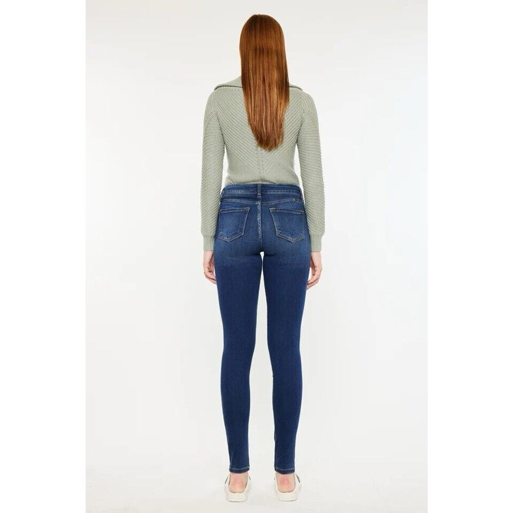 Kancan Annaka Mid Rise Super Skinny Jeans Womens 25 Medium Wash Stretch - Picture 2 of 14